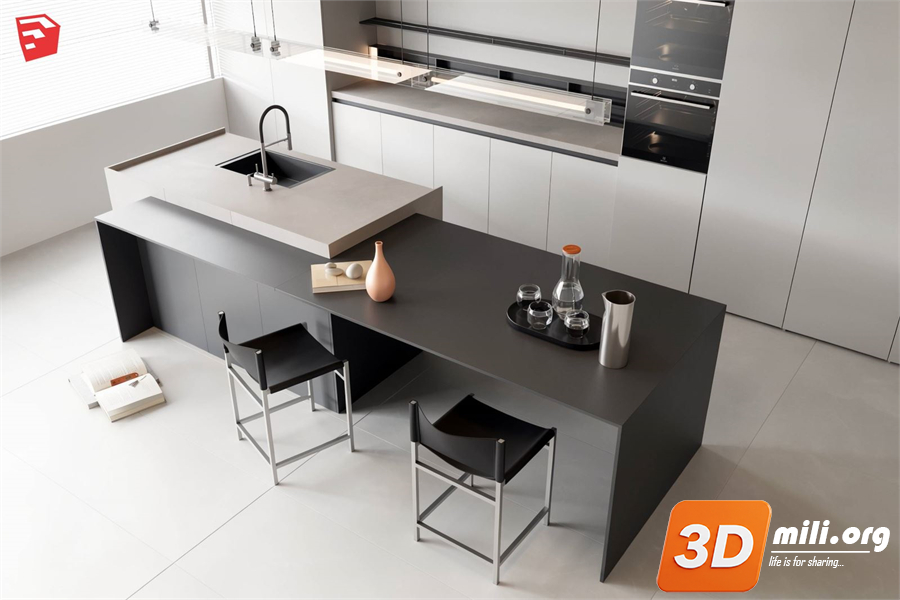Kitchen island Skp Files